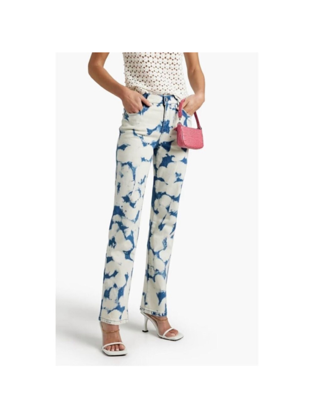 Alice & Olivia High Rise Straight Leg Jeans 26